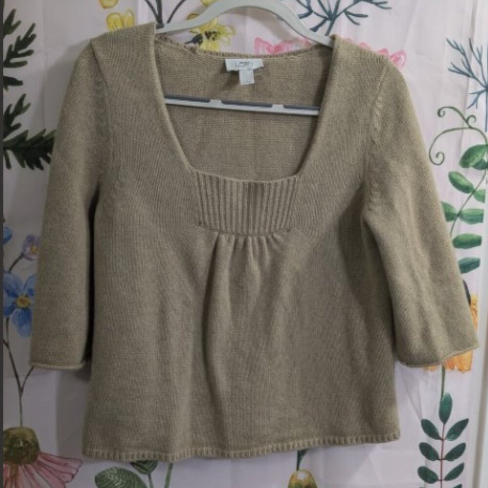 Ann Taylor LOFT wool blend blouse